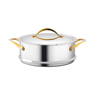 NutriChef 20.4'' Stainless Steel Roasting Pan & Reviews