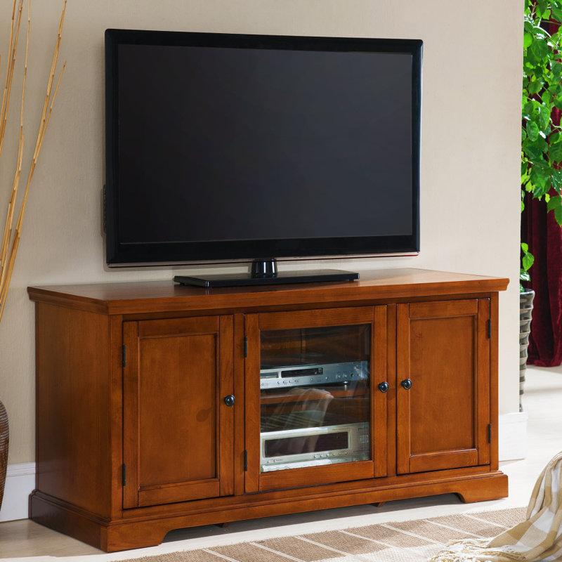 Meuble télé pour téléviseur de 55 po ou moins Buldir, Cerisier