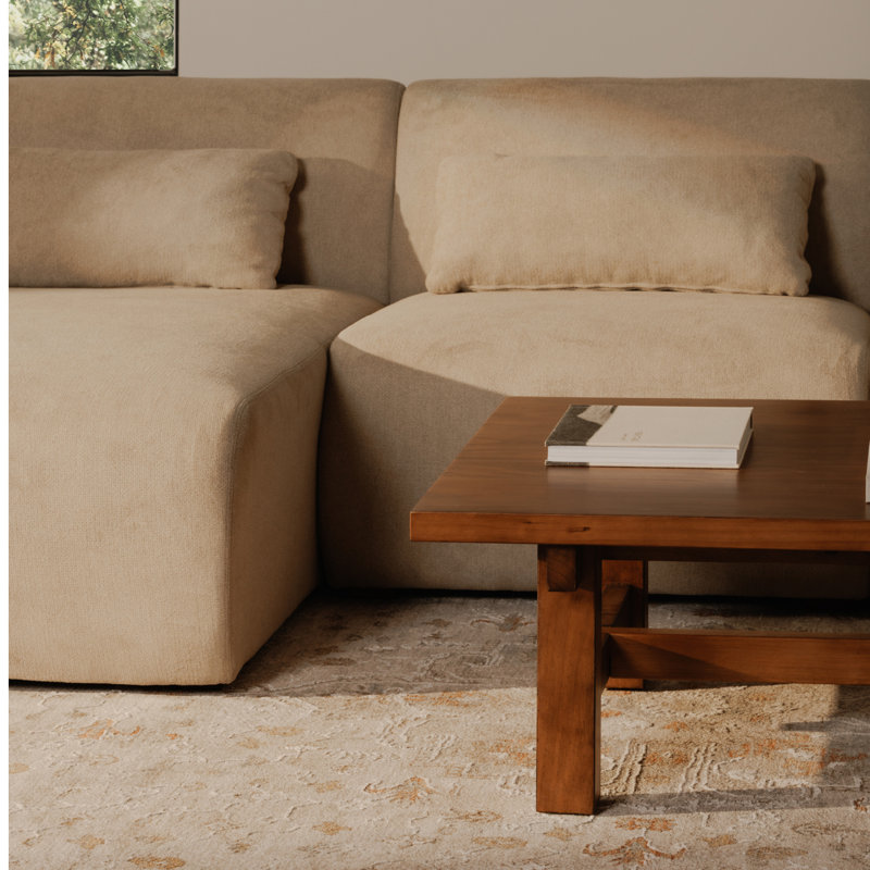 Anson Right Arm Facing Chaise, Warm White