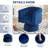 28''  Wide Velvet Modern Upholstered Swivel Barrel Chair-75675738