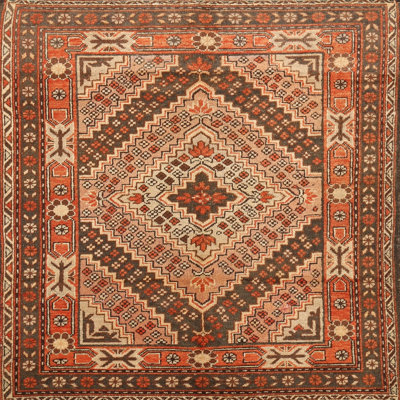 Tapis traditionnel orange / vert