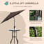 Ensemble de jardin 4 pièces beige. Comprend 2 chaises pliantes, un parasol ajustable et une table en verre trempé. Parfait pour le jardin, la terrasse ou la piscine. Composition : acier et maille respirante. Ensemble pliable.