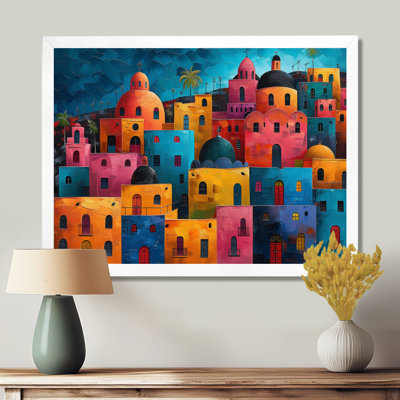 Colorful Colonial In Cuba Havana - City Buildings Wall Art Living Room