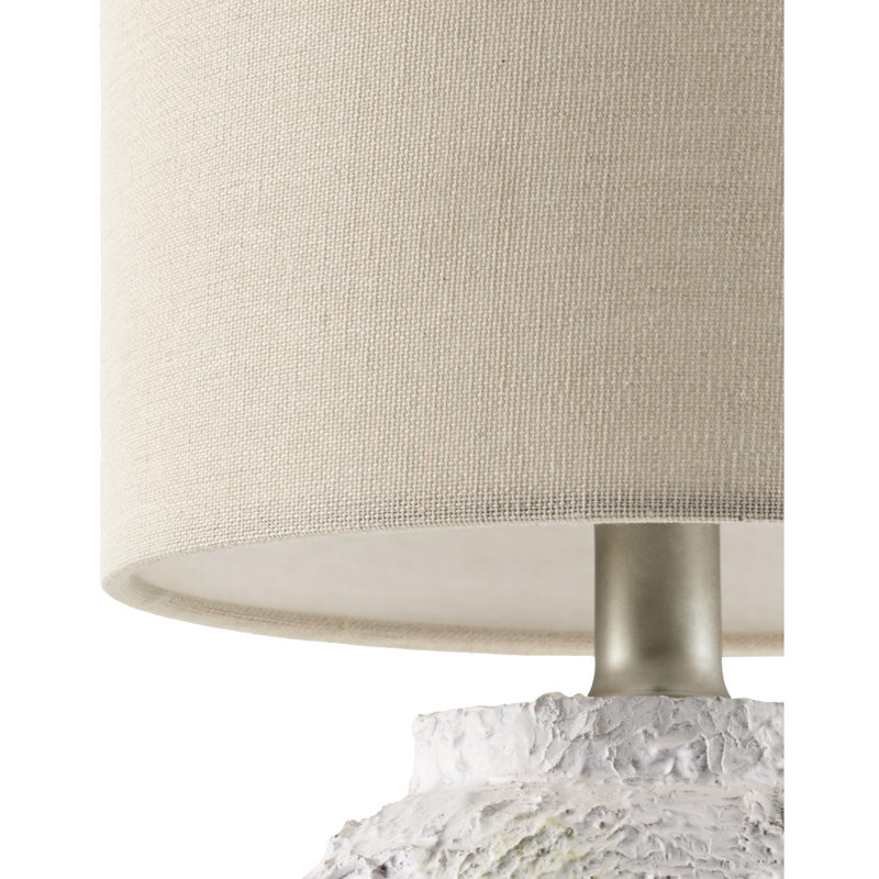 Ensemble de lampe de table Rapollo, Crème, crème