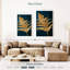 Harnek Gold Leaves On Navy I-108546365