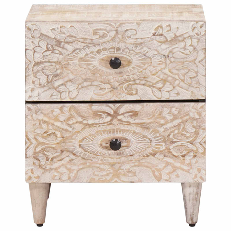 40cm W Solid Wood Bedside Table