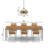 16"H Sorrento Teardrop Hand Finished 1-Light Metal Pendant