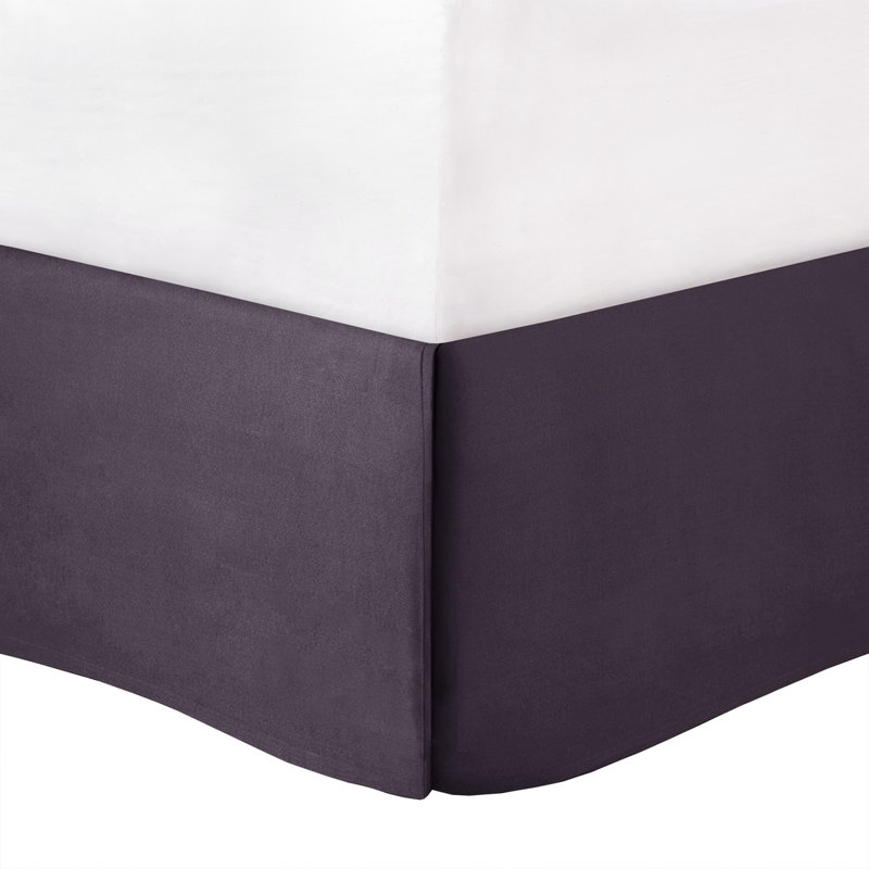Ensemble d'édredon capitonné 7 pièces - Literie élégante avec broderie et rembourrage hypoallergénique, Prune