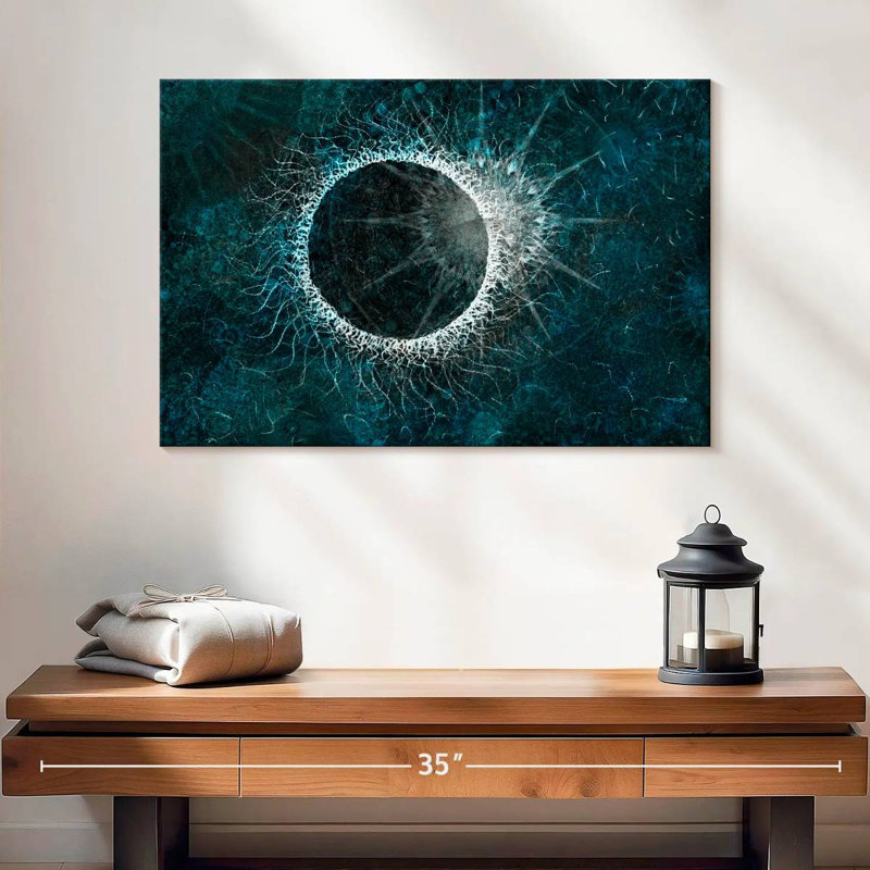 Avery Abstract Solar Eclipse, 16" H x 24" W
