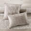 7 pièces pour très grand lit - lit de luxe en chenille taupe
