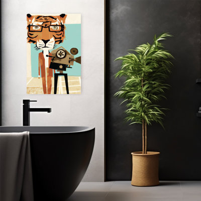 Tigre, réalisateur abstrait, fantaisiste, tigre contemporain