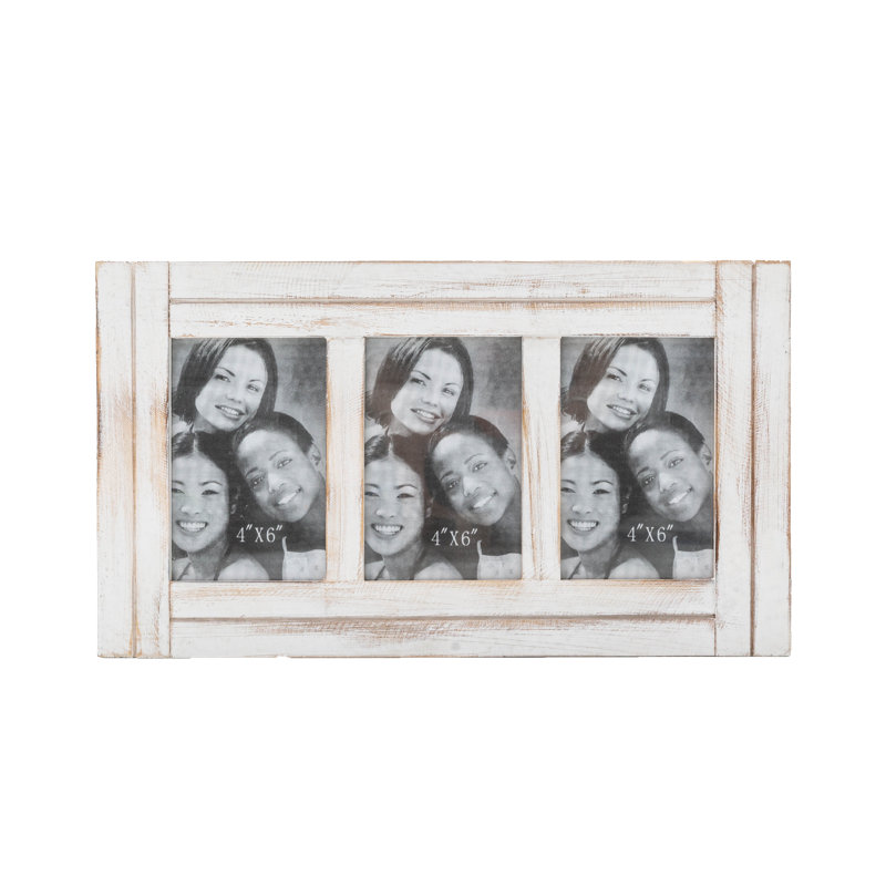 Aesha White Solid Wood Matte Picture Frame