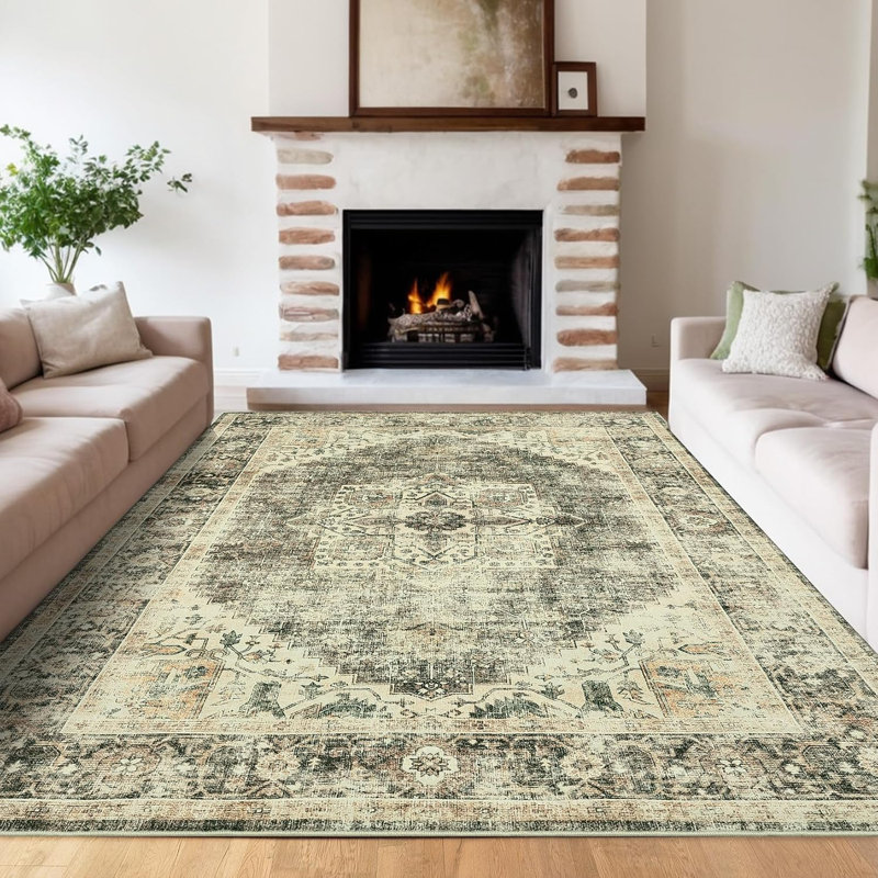 Hallway Rug - Washable Grey Rugs Non Slip Soft Touch Carpet Runner Rug Stylish Rug Runner Home Grey, Rectangle 8' x 10'
