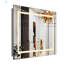 Miroir de salle de bain mural antibuée à intensité variable