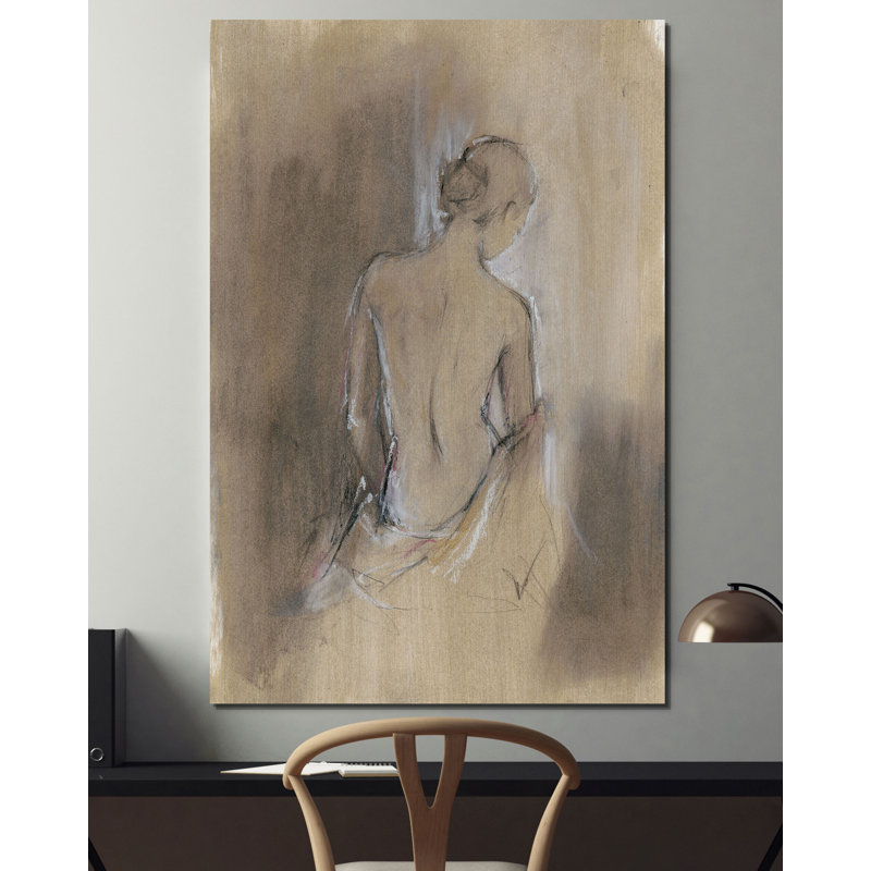 « contemporaine draped figures ii », impression, H 36 po x l 24 po x P 1,5 po, Toile tendue