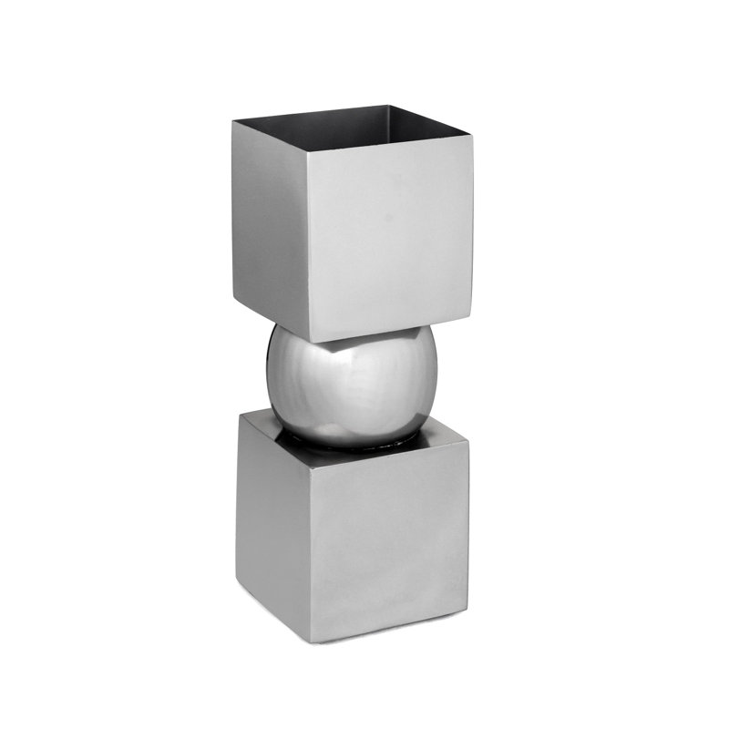 Vase Iron Square, Blanc