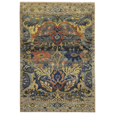 Silk Treasures One-of-a-Kind Rectangle 4' X 6'3" New Age Wool Area Rug