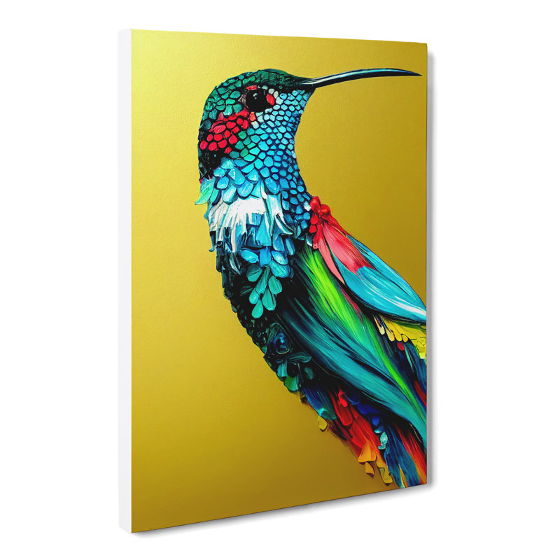 Hennie Hummingbird - Wrapped Canvas, 60cm H x 40cm W x 3cm D