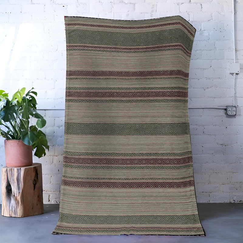 Tapis décoratif multicolore, Rectangle 5 pi 1,02 po x 7 pi 6,55 po