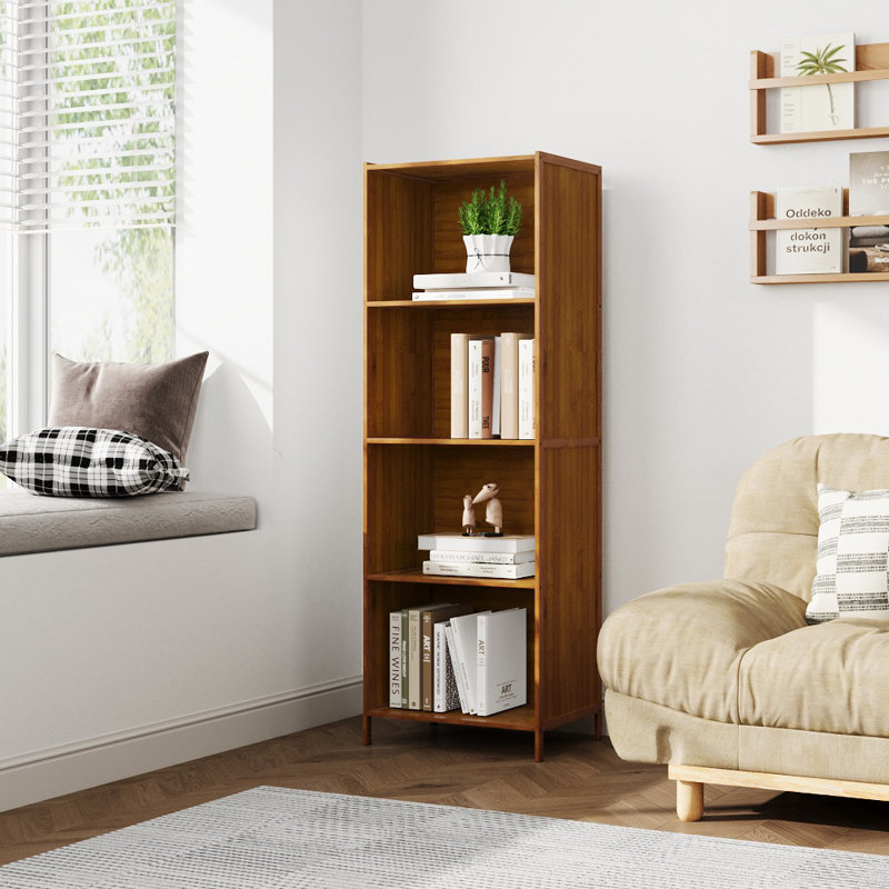 43cm W Bookcase, 4 Shelves (126cmH  x 43cmW  x 3cmD)