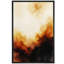 «Black & Oranger Abstract Misty Art», reproduction d'art sur toile encadrée-120783485-120783483