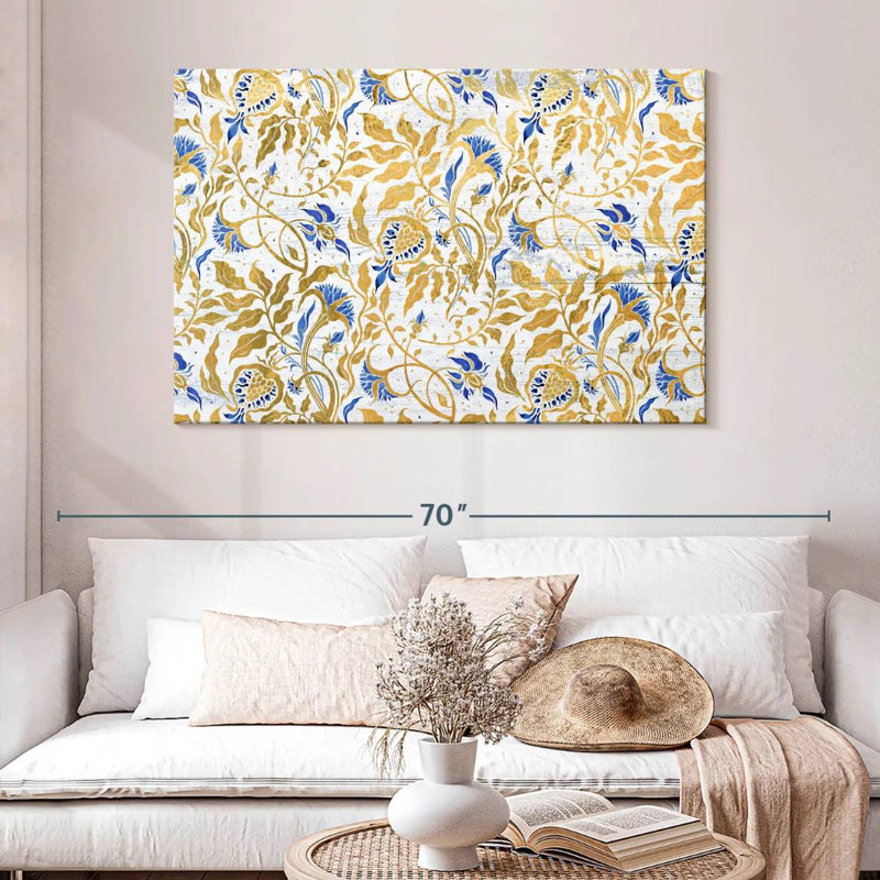 Kerner Frilly Flower Vines, 32" H x 48" W
