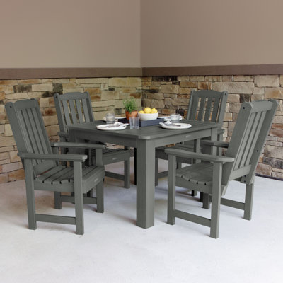 Arbnora 4-Person 42" Square, Counter-Height Outdoor Dining Set