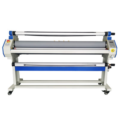 Auto Cold & Hot Laminator with Trimmer - High-Speed 40 ft/min, Digital Display