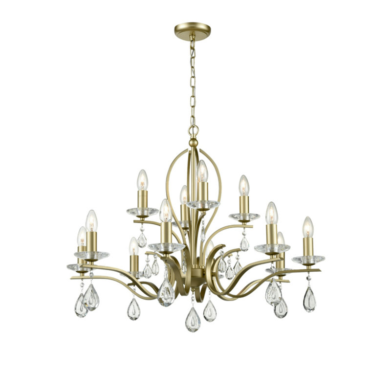 Wasson 12 - Light Gold Unique/Statement Pendant