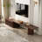 Jarisa 110.24'' W Storage Credenza， Retracted Extendable TV Stand -Wood TV Console Media Cabinet with Storage-141817451