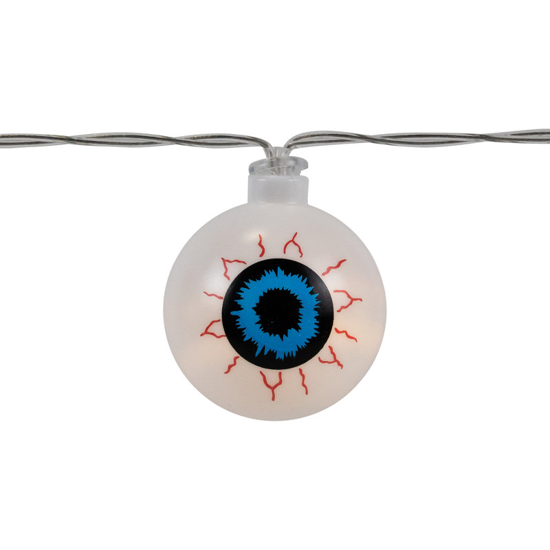 Lumières d'Halloween injectées de sang - DEL blanc chaud - fil transparent 4,5 pi - 10 carats