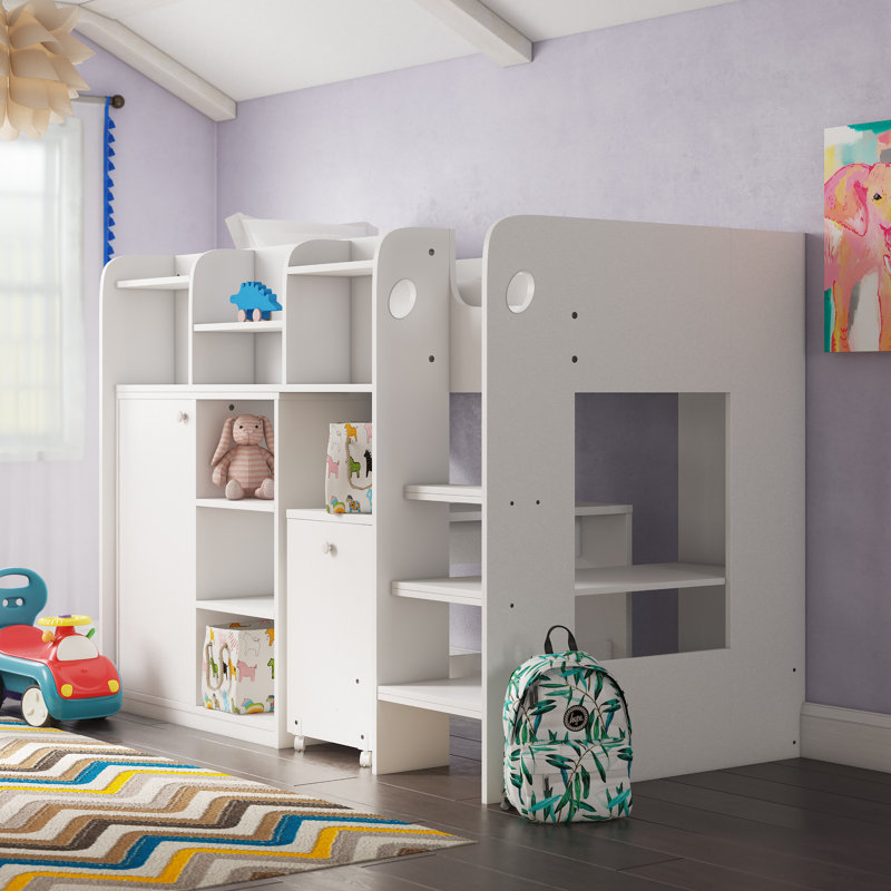 Wizard Single (3') Mid Sleepers with Storage Included with Desk Included