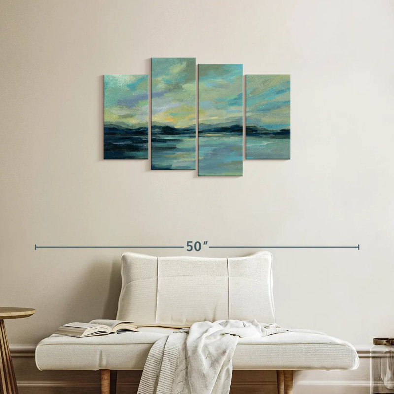 Gillard Indigo Sea I, 22" H x 36" W