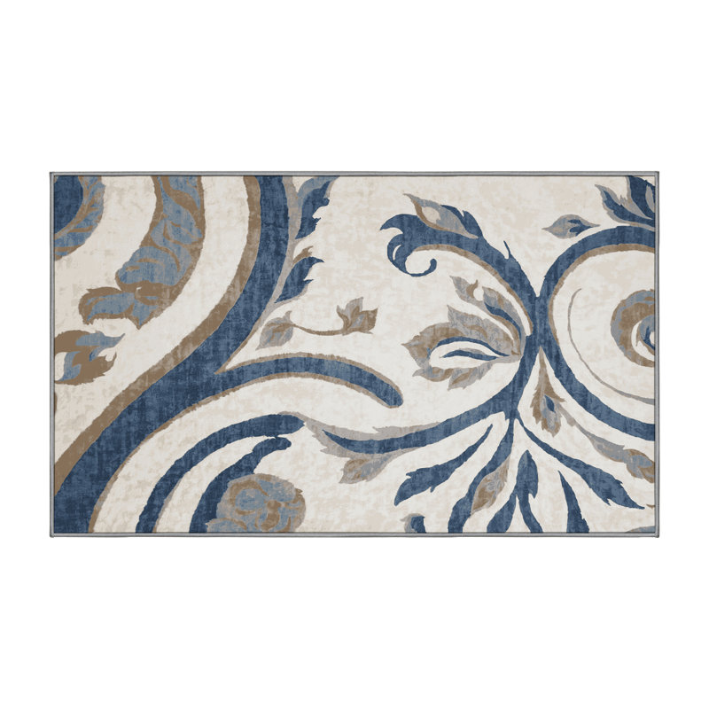 Machine Washable Gray Area Rug, Rectangle 8' x 12'