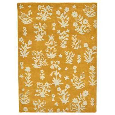 Wool Floral Area Rug