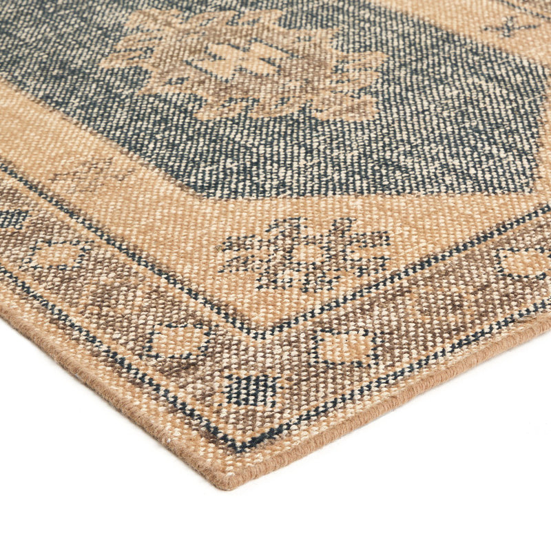 Tapis oriental beige noué à la main Cesia, Tapis de couloir 3 pi x 9 pi