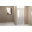 Porte de douche pivotante 36 po x 72 po, cadre en aluminium, demi-cadre, film en verre trempé anti-déflagrant de 1/4 po (6 mm)-118169705