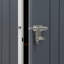 Outsunny 7 x 6 ft Garden Shed Metal Shed with Single Door Window Dark Grey