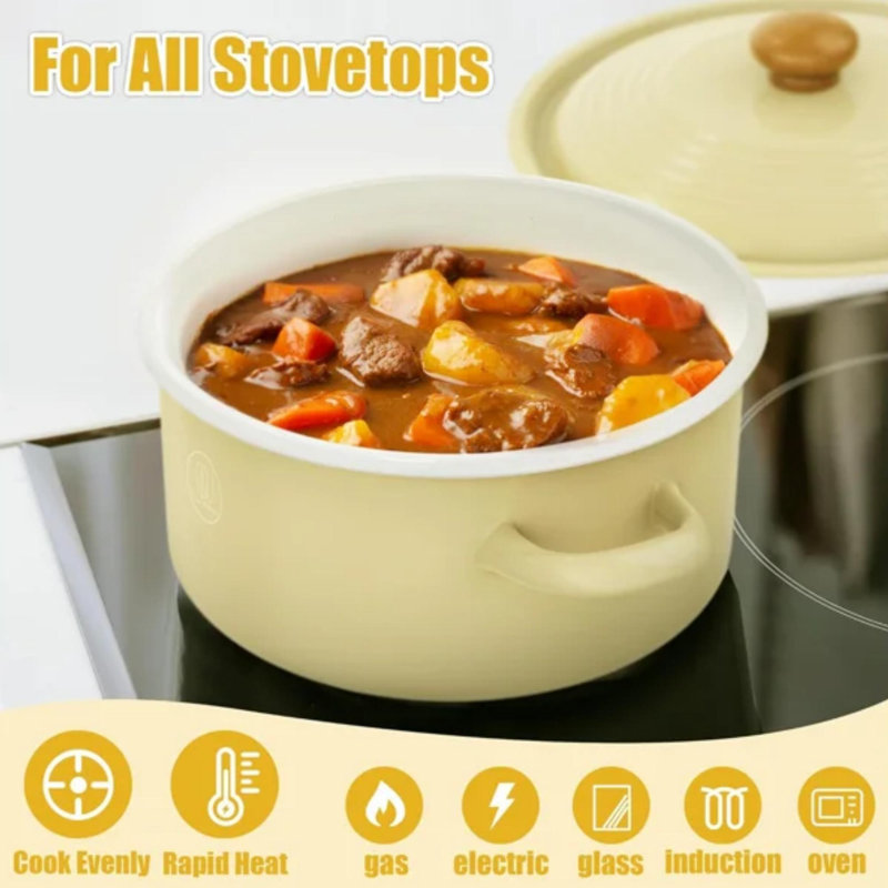 JOWARE Steel 4 Piece Nonstick Cookware Set, PTFE & PFOA &PFAS Free