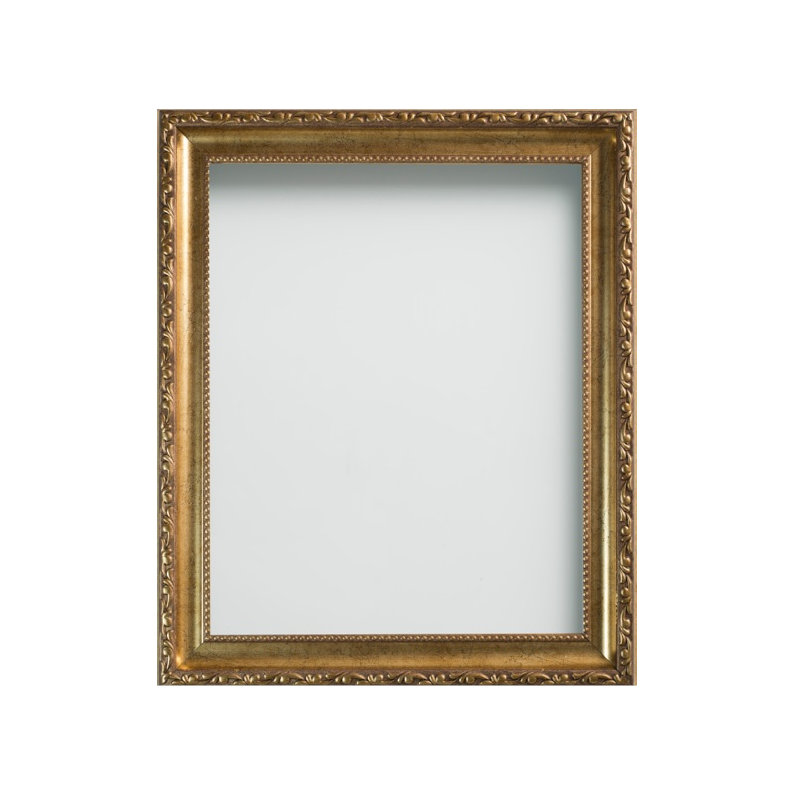 Brompton Wood Bevelled Picture Frame, 9" x 6", Gold