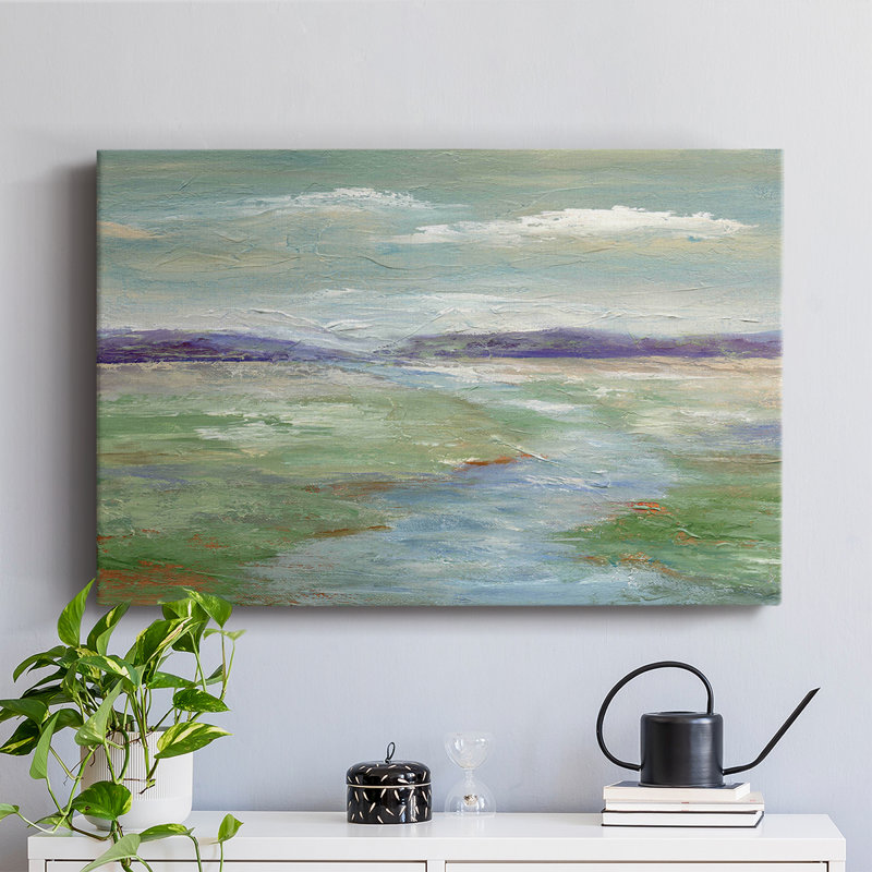 Meadow Stream I -Gallery Wrapped Cavas, 40" H x 60" W