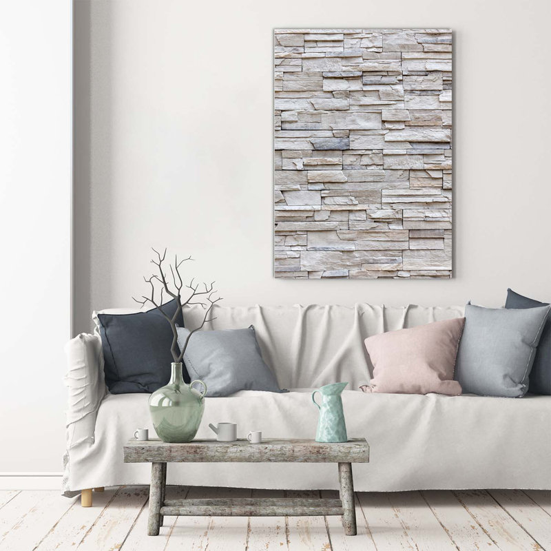 A Stone Wall - Wrapped Canvas Print