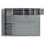 Grand lit escamotable mural avec armoires-1299775695