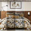 Édredon pour très grand lit 9 pièces en or, style scandinave élégant de style Mid-Century, voyage tout confort en forme de nuage, couette amovible pour un motif facile d'entretien, expérience de sommeil, entretien