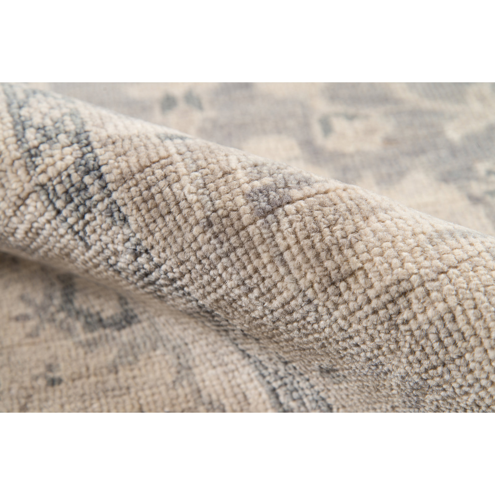 Lucy Gray Hand-Knotted Wool Oriental Rug, Rectangle 2' x 3'