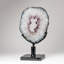 Genuine Amethyst Geode Slice On Stand From Uruguay (13 Lbs)