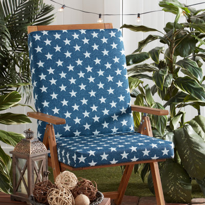 Coussin de chaise de salle à manger à haut dossier