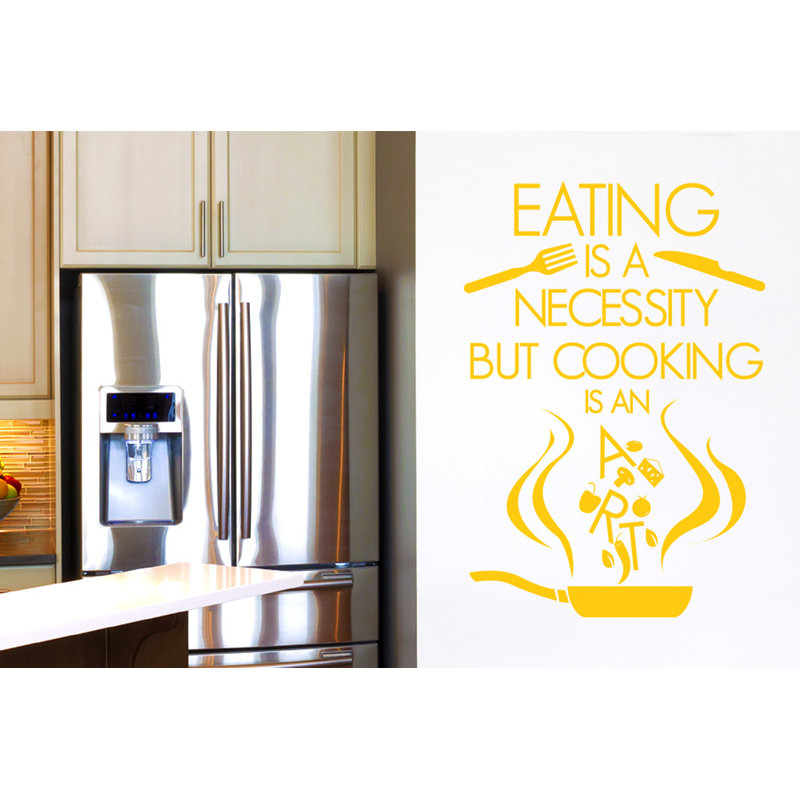 Food & Beverage Wall Decal, Dark Yellow
