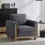 Fauteuil rembourré en tissu Harmonia-565144722