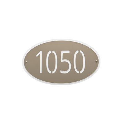 Classic Oval Flush Mount One Line Wall Mount